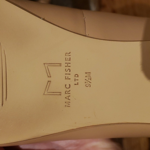 NEW Marc Fisher 9.5 nude Seluna pointed toe flat - Picture 8 of 11